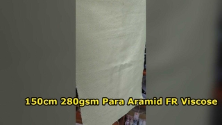 150см 280г/м2 Пара-Арамид FR Вискозно-полиэстерная смешанная огнестойкая ткань для спецодежды