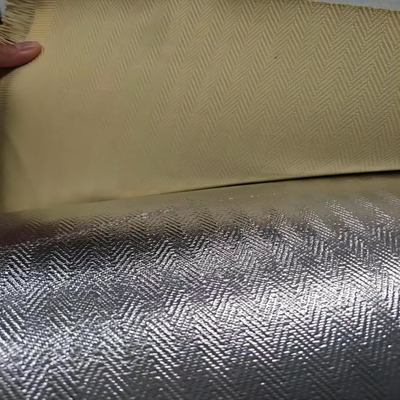 Шевронное сплетя 100% Para Aramid покрыло ткань алюминием