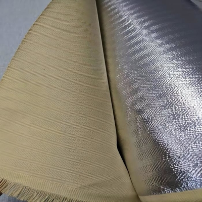Шевронное сплетя 100% Para Aramid покрыло ткань алюминием