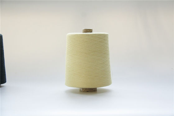 Желтый цвет Ne18/2 пряжи волокна 66TEX Para Aramid сырцовый для отрезанных устойчивых перчаток