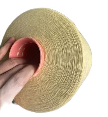 Желтый цвет Ne18/2 пряжи волокна 66TEX Para Aramid сырцовый для отрезанных устойчивых перчаток