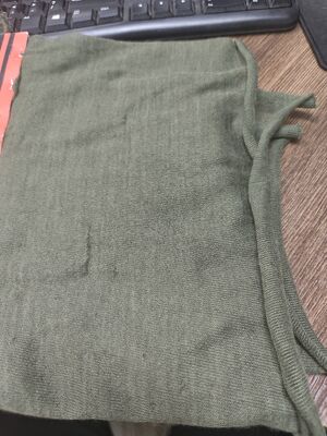 50 gsm Dope-dyed Green Self-extinguishing Meta Aramid Knitting Fabric for Protective Clothing