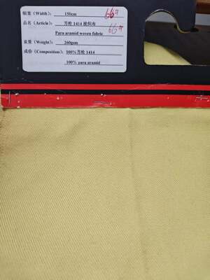 260gsm Para-Aramid Woven Fabric with 150cm Width and Flame Retardant Properties