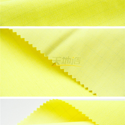 280gsm Modacrylic ткань Fluorescrnt желтое Ne24/2 En11612
