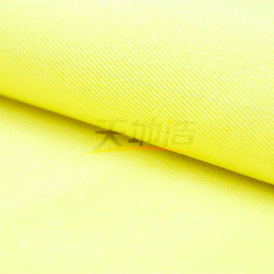 280gsm Modacrylic ткань Fluorescrnt желтое Ne24/2 En11612