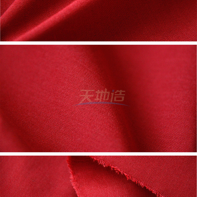 Красная ткань 240gsm вискозы Aramid для защитной одежды