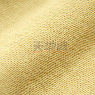 Желтый цвет ткани 220gsm 100% Para Aramid сырцовый для укола анти- отрезка перчаток анти-