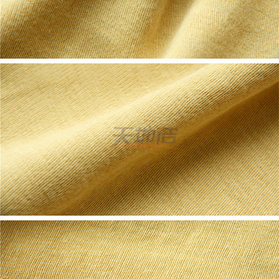 Желтый цвет ткани 220gsm 100% Para Aramid сырцовый для укола анти- отрезка перчаток анти-