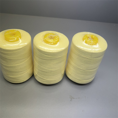 Поток 90TEX Para Aramid сырцовый желтый шить для шить Ne20/3