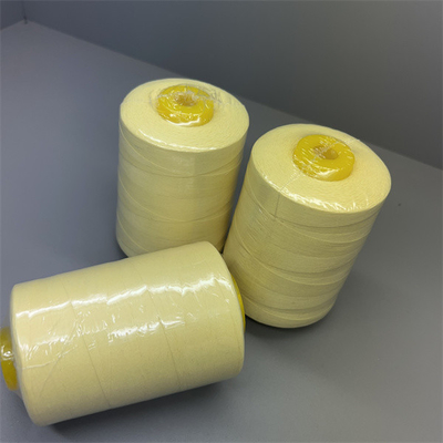 Шить 60TEX Ne30/3 Para Aramid продевает нитку сырцовый желтый цвет с высокопрочным